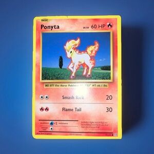 Pokemon Ponyta Red Yellow Trading Card